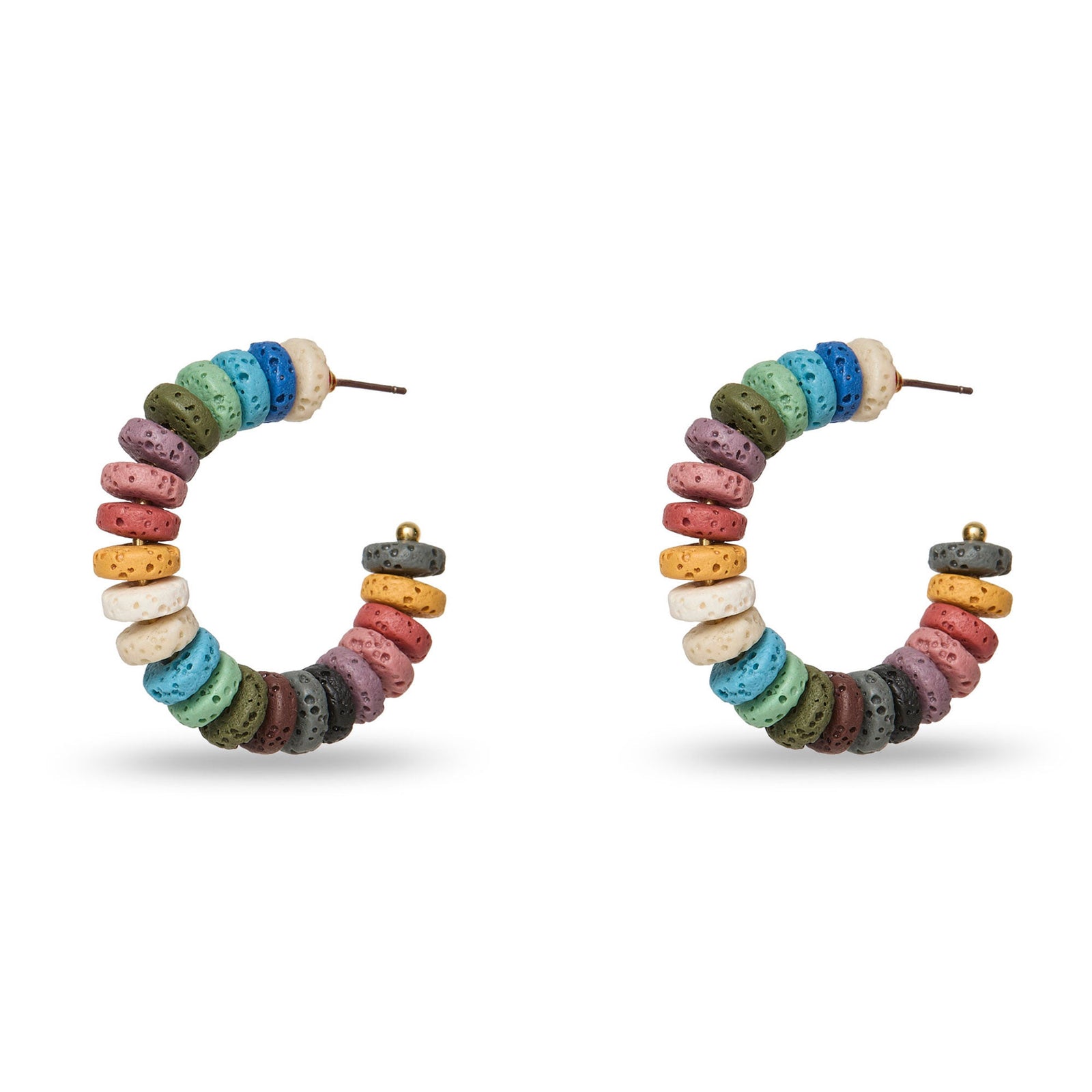 Lele Sadoughi EARRING ONE SIZE PRAIRIE SPECTRUM DIANA HOOP EARRINGS