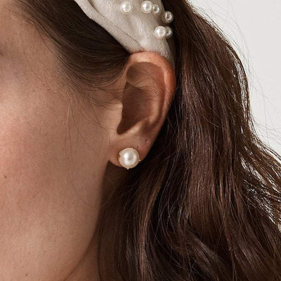 Lele Sadoughi EARRINGS ONE SIZE / PEARL ASHFORD PEARL STUD EARRINGS