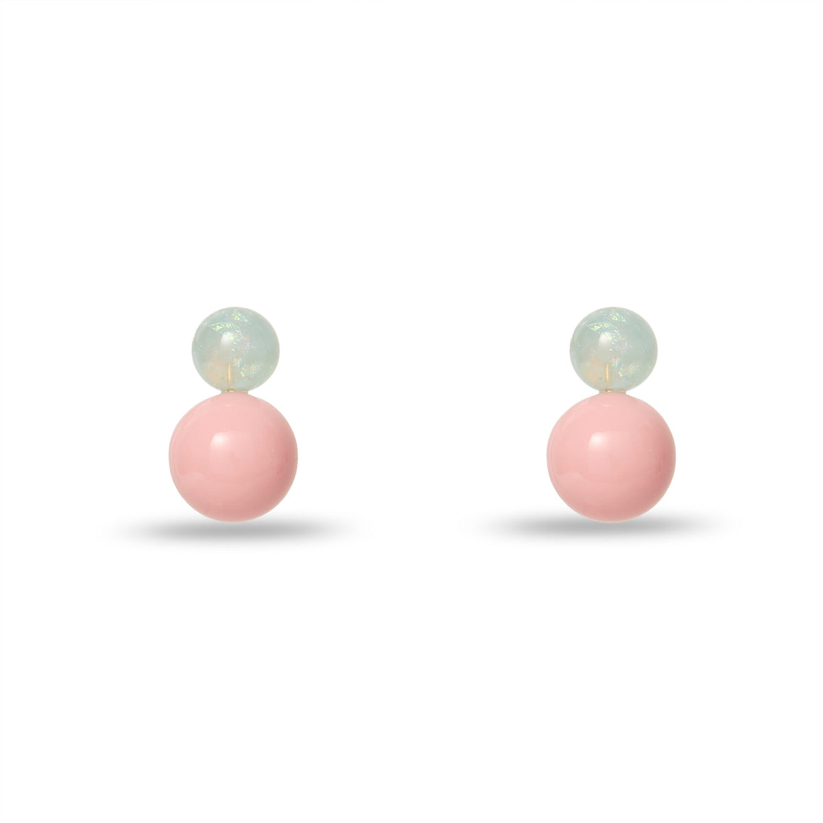 Lele Sadoughi EARRINGS BLUSH OPAL OASIS DOUBLE DROP EARRINGS