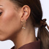 Lele Sadoughi EARRINGS CARAMEL FAUX SUEDE BOW EARRINGS