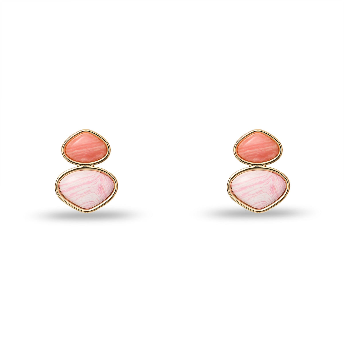 Lele Sadoughi EARRINGS CORAL FLAMINGO DUO DROP EARRINGS