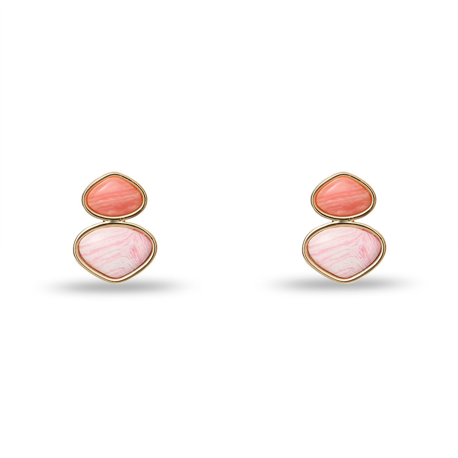 Lele Sadoughi EARRINGS CORAL FLAMINGO DUO DROP EARRINGS