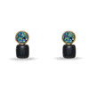 Lele Sadoughi EARRINGS COYOTE TWILIGHT AGATE PEBBLE STUD EARRINGS
