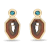 Lele Sadoughi EARRINGS COYOTE TWILIGHT AGATE STATEMENT EARRING