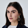 Lele Sadoughi Earrings COYOTE TWILIGHT AGATE STATEMENT EARRING