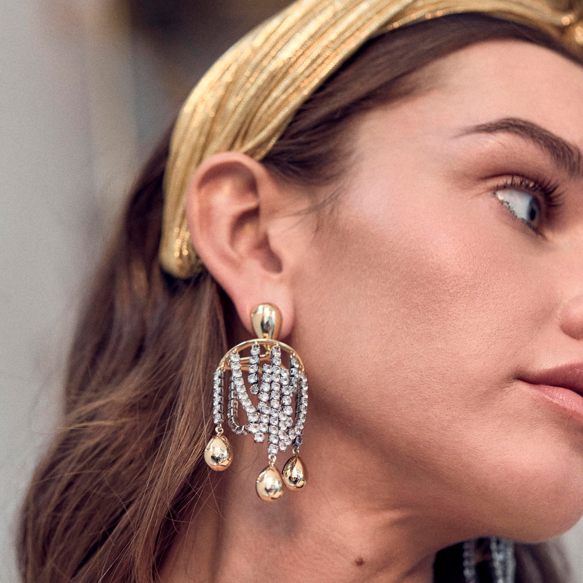 Lele Sadoughi EARRINGS CRYSTAL OPULENT CHANDELIER EARRINGS