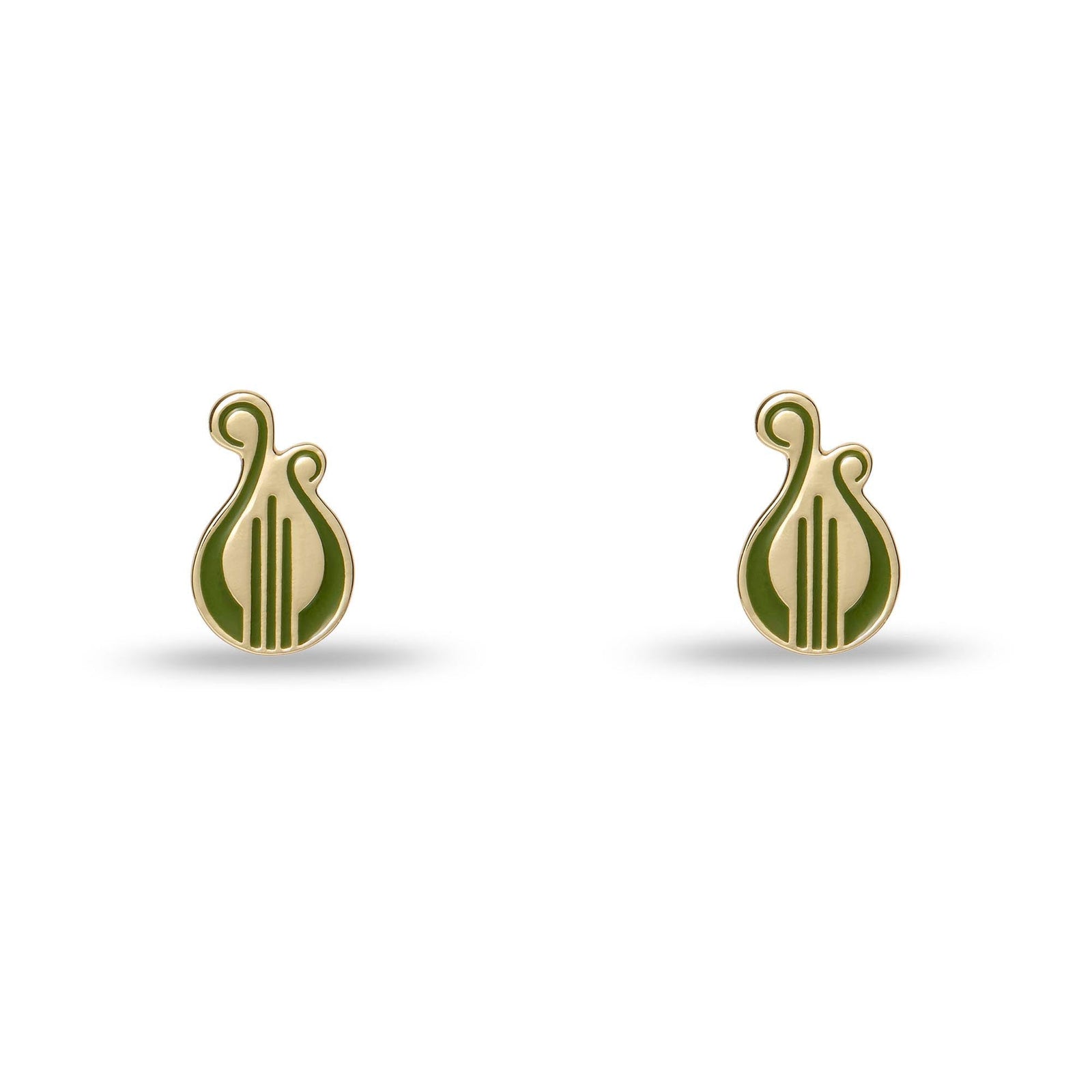 Lele Sadoughi EARRINGS GOLD ALPHA CHI OMEGA STUD EARRINGS