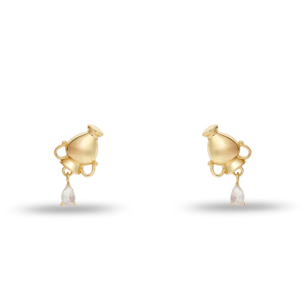 Lele Sadoughi EARRINGS GOLD AQUARIUS ZODIAC STUD EARRINGS