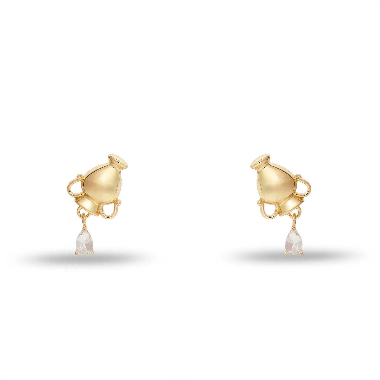 Lele Sadoughi EARRINGS GOLD AQUARIUS ZODIAC STUD EARRINGS