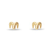 Lele Sadoughi EARRINGS GOLD ARIES ZODIAC STUD EARRINGS