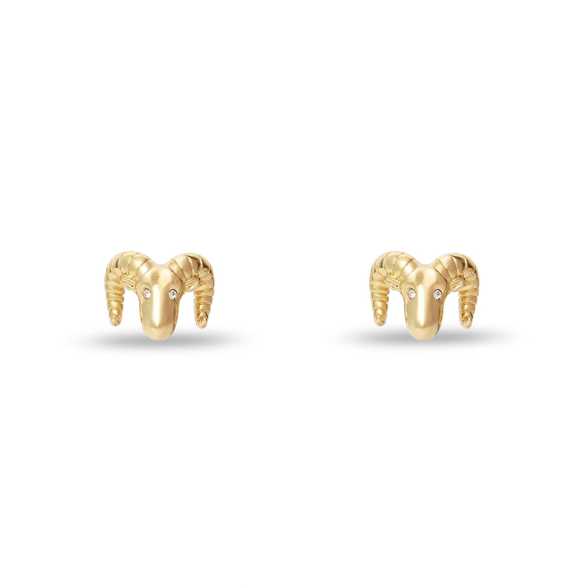 Lele Sadoughi EARRINGS GOLD ARIES ZODIAC STUD EARRINGS