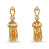 Lele Sadoughi EARRINGS GOLD CHATEAU ROPE TASSEL EARRINGS