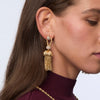 Lele Sadoughi EARRINGS GOLD CHATEAU ROPE TASSEL EARRINGS