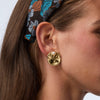 Lele Sadoughi EARRINGS GOLD FILIGREE DISK BUTTON EARRINGS