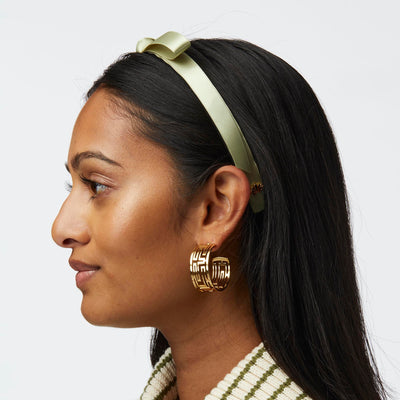 LELE SADOUGHI HEADBANDS SAGE BARDOT SATIN RIBBON HEADBAND