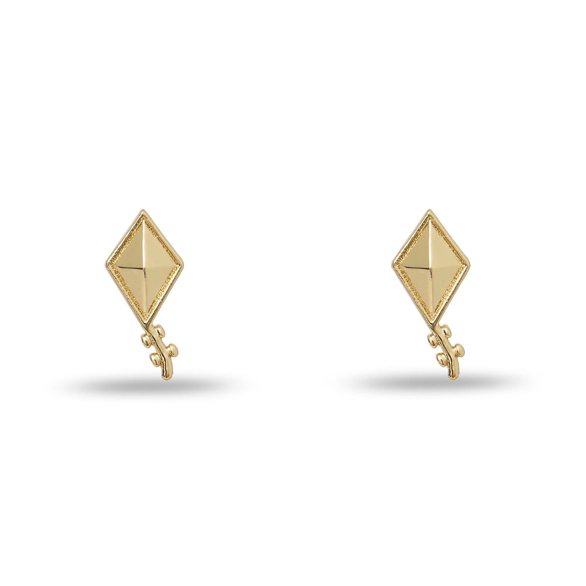 Lele Sadoughi EARRINGS GOLD KAPPA ALPHA THETA STUD EARRINGS