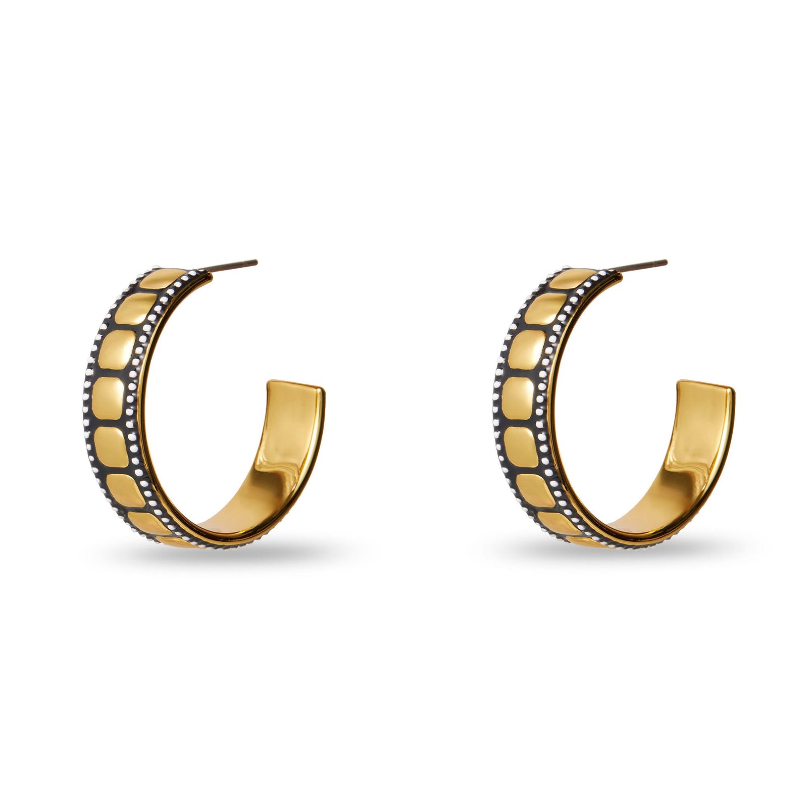 LELE SADOUGHI EARRINGS GOLD LELE SADOUGHI X MARILYN MONROE FIILM REEL HOOPS