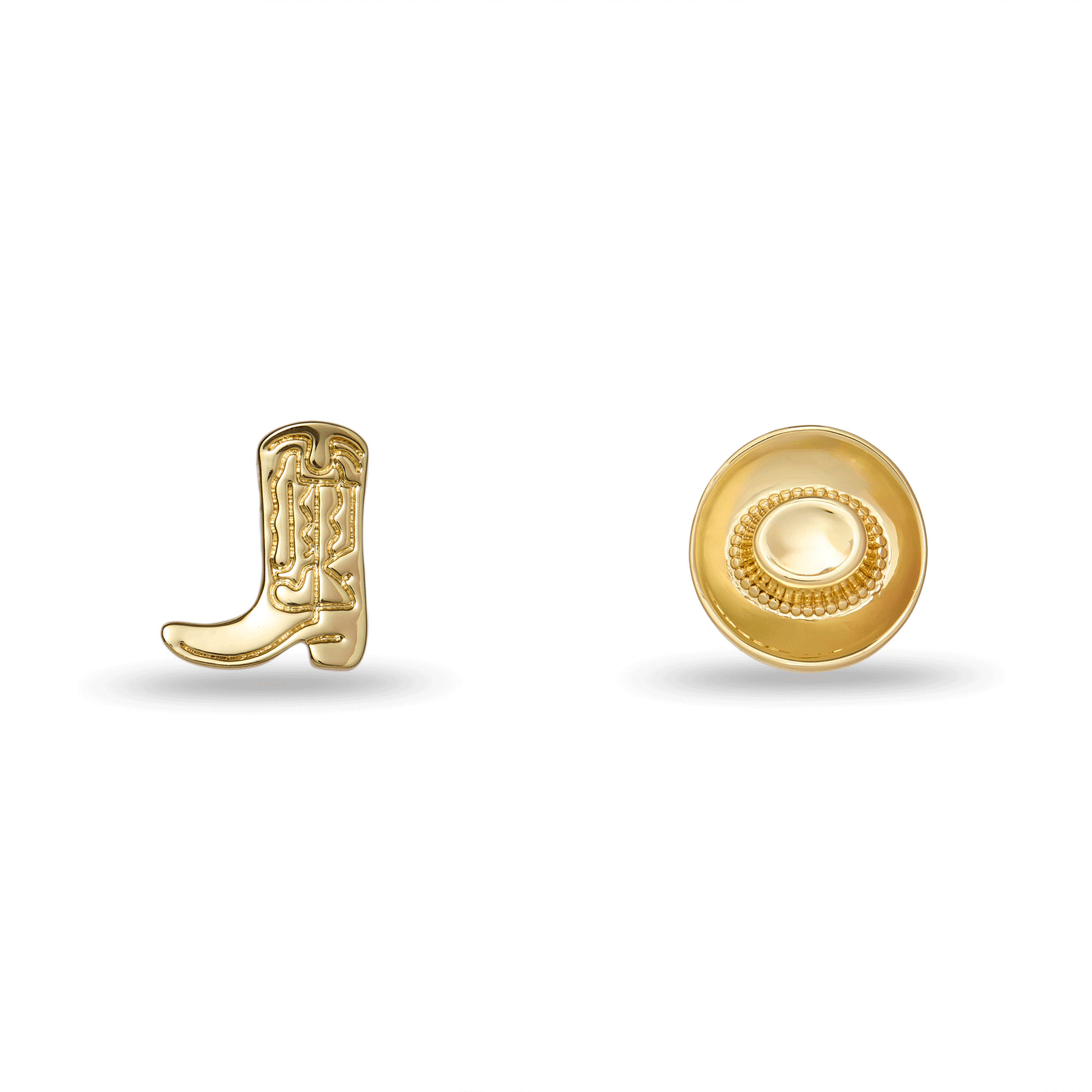 Lele Sadoughi EARRINGS GOLD LINE DANCING STUD EARRINGS