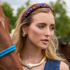 Lele Sadoughi EARRINGS GOLD LINE DANCING STUD EARRINGS