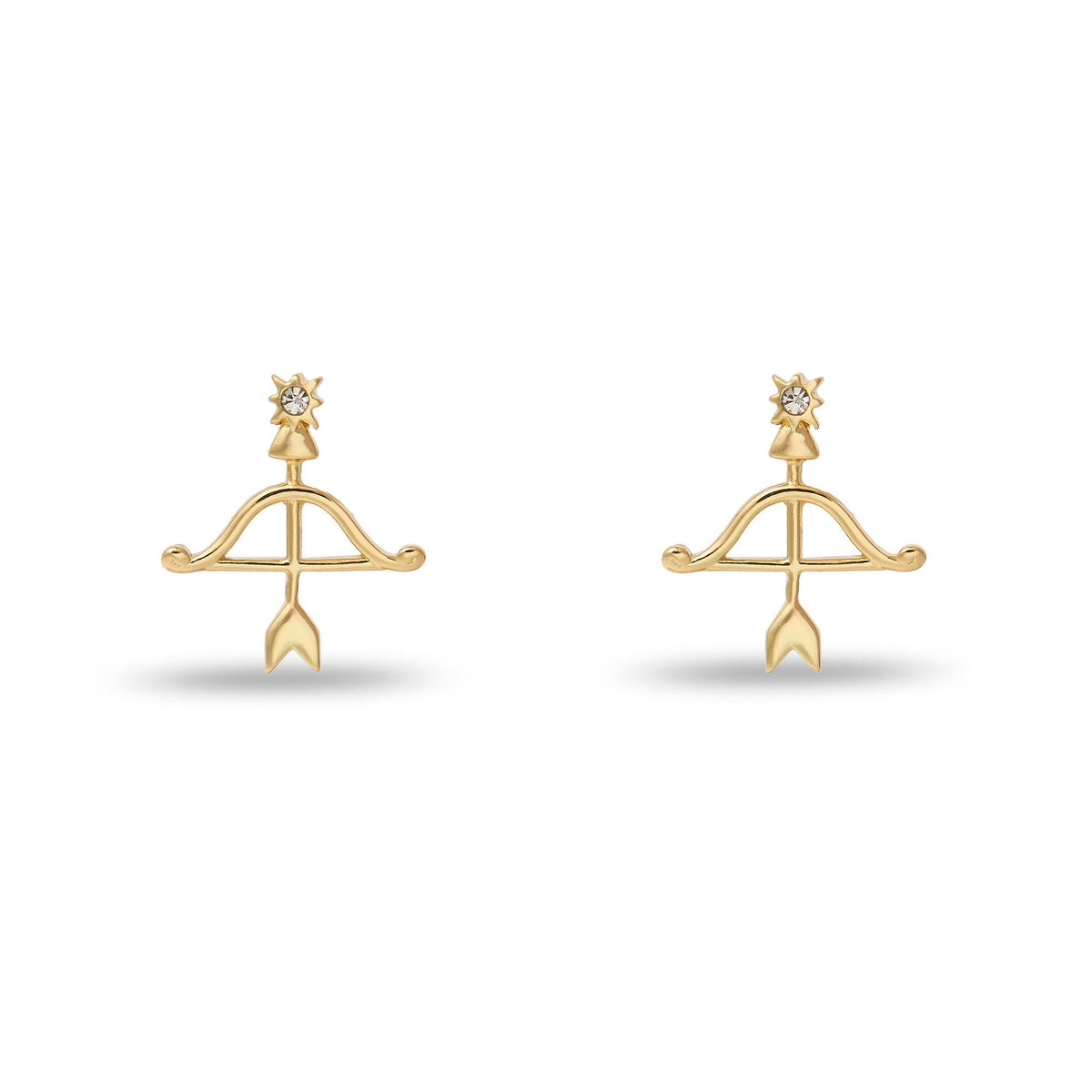 Lele Sadoughi EARRINGS GOLD SAGITTARIUS ZODIAC STUD EARRINGS