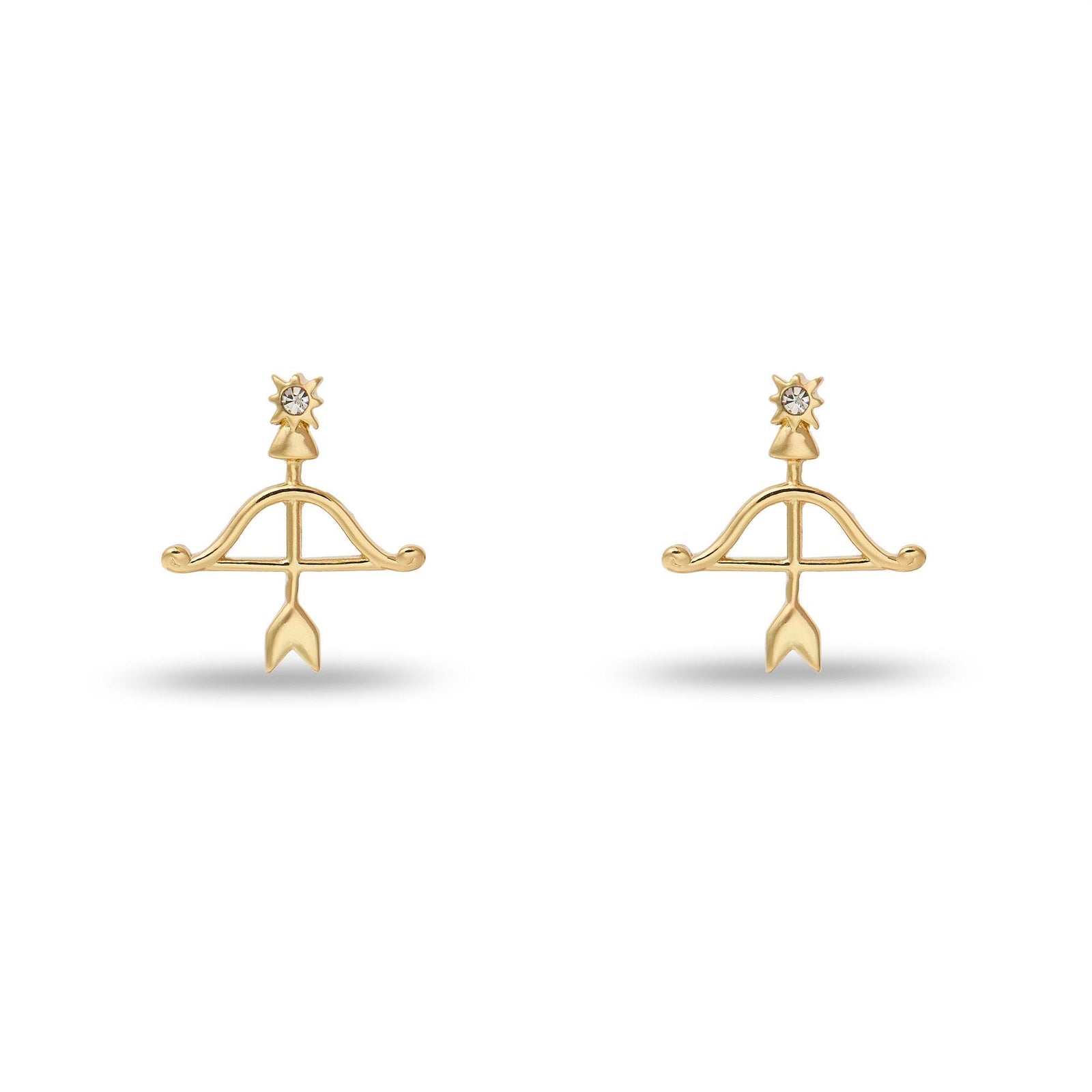 Lele Sadoughi EARRINGS GOLD SAGITTARIUS ZODIAC STUD EARRINGS