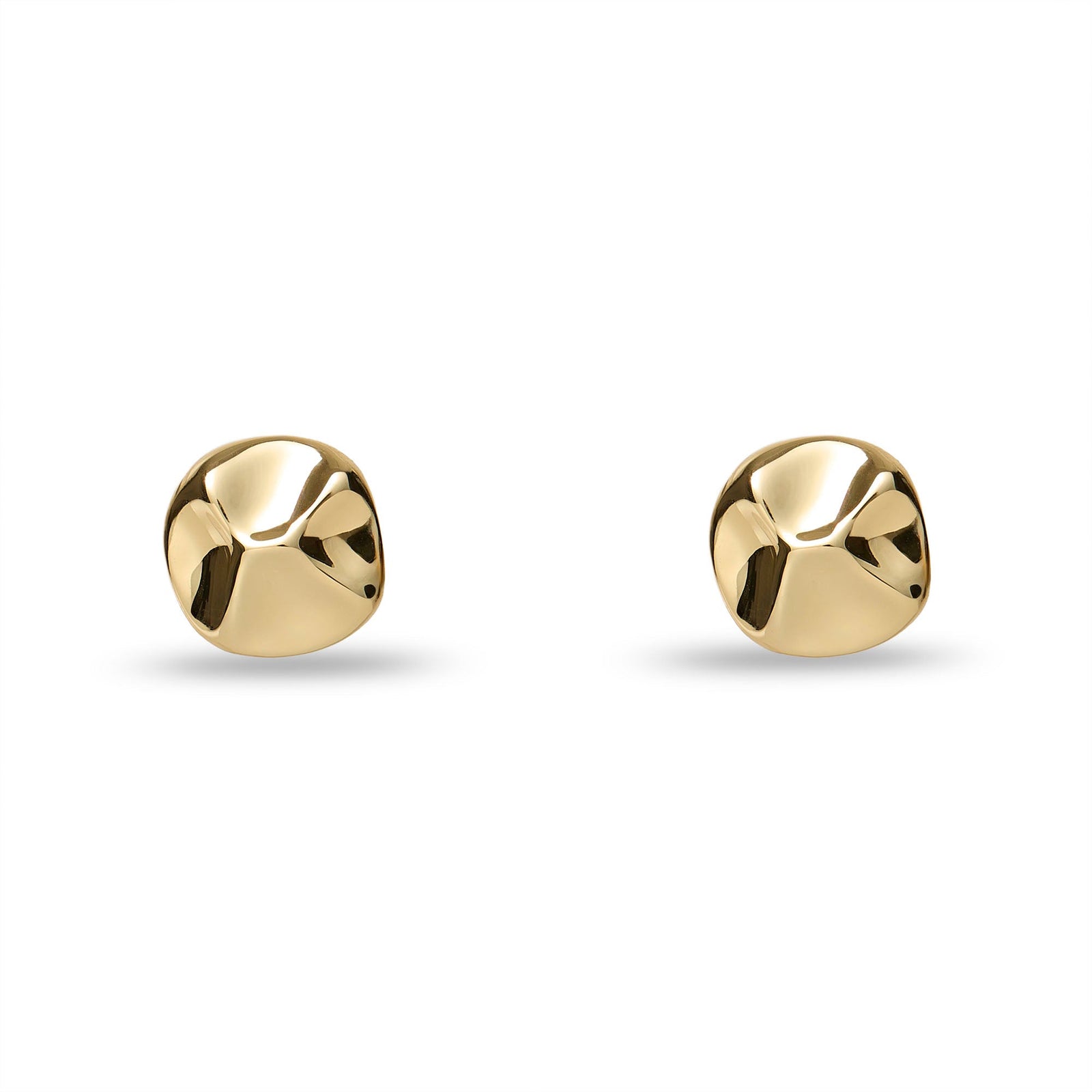 Lele Sadoughi EARRINGS GOLD SOCIALITE BUTTON EARRINGS