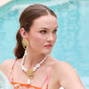 Lele Sadoughi EARRINGS GOLD SOLEIL STATEMENT EARRINGS
