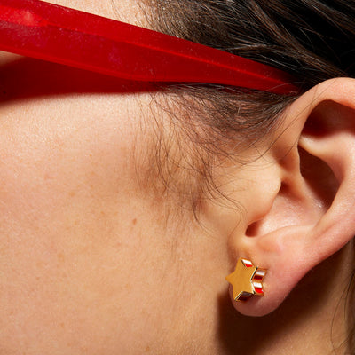 Lele Sadoughi EARRINGS GOLD STAR STUD