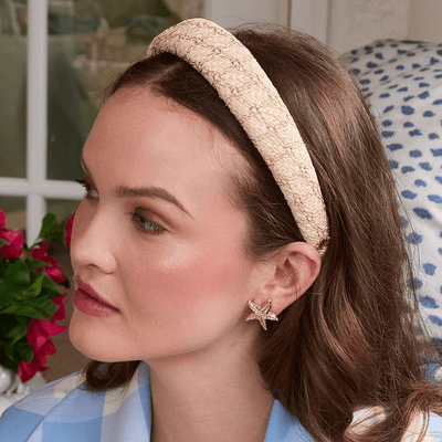 Lele Sadoughi EARRINGS GOLD STARFISH BUTTON EARRINGS