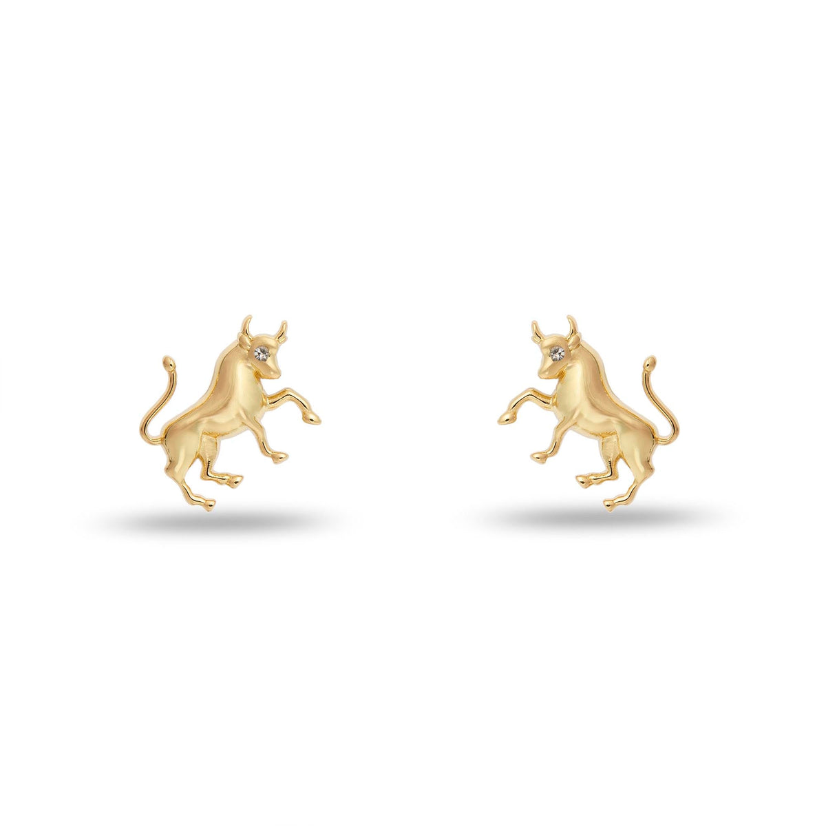Lele Sadoughi EARRINGS GOLD TAURUS ZODIAC STUD EARRINGS