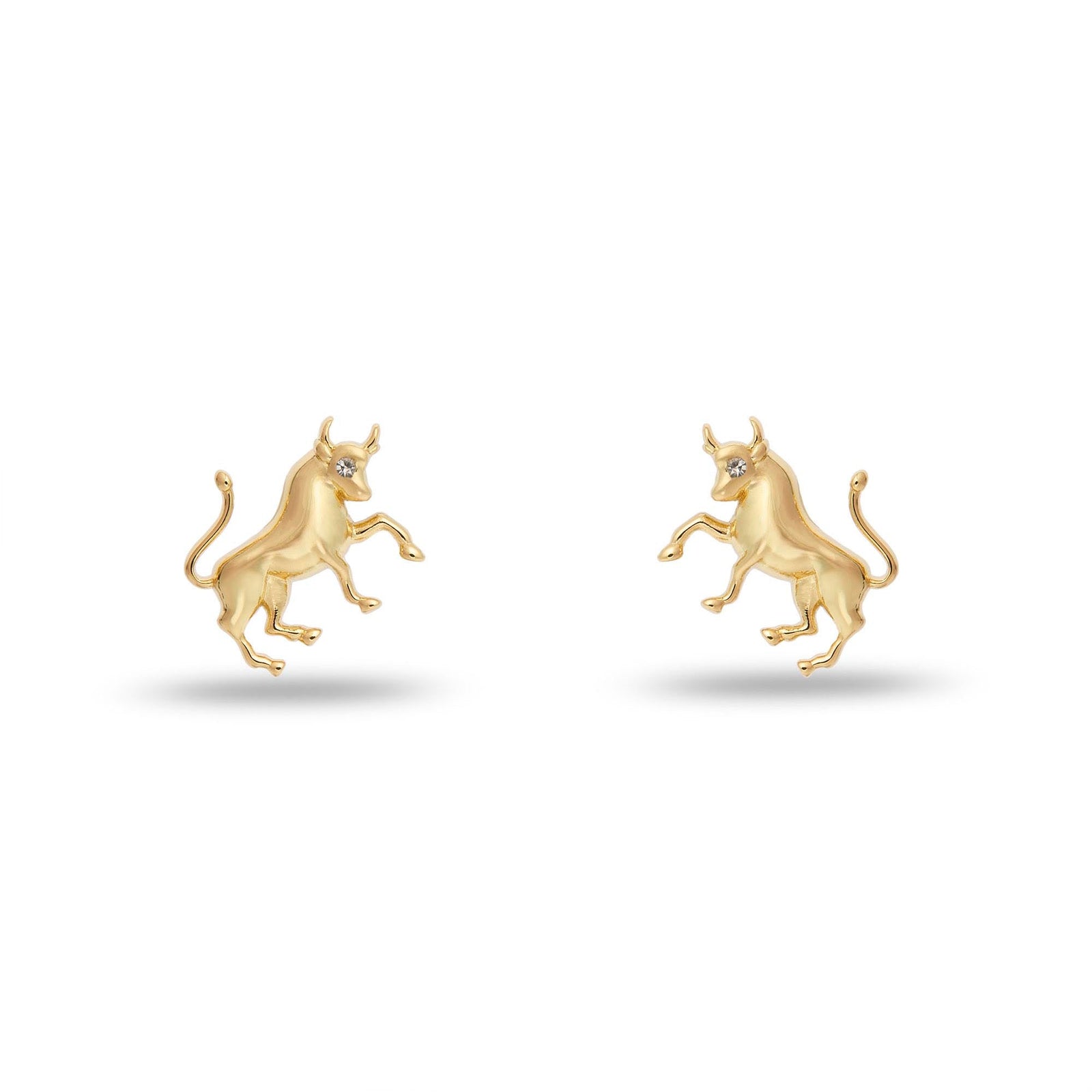 Lele Sadoughi EARRINGS GOLD TAURUS ZODIAC STUD EARRINGS