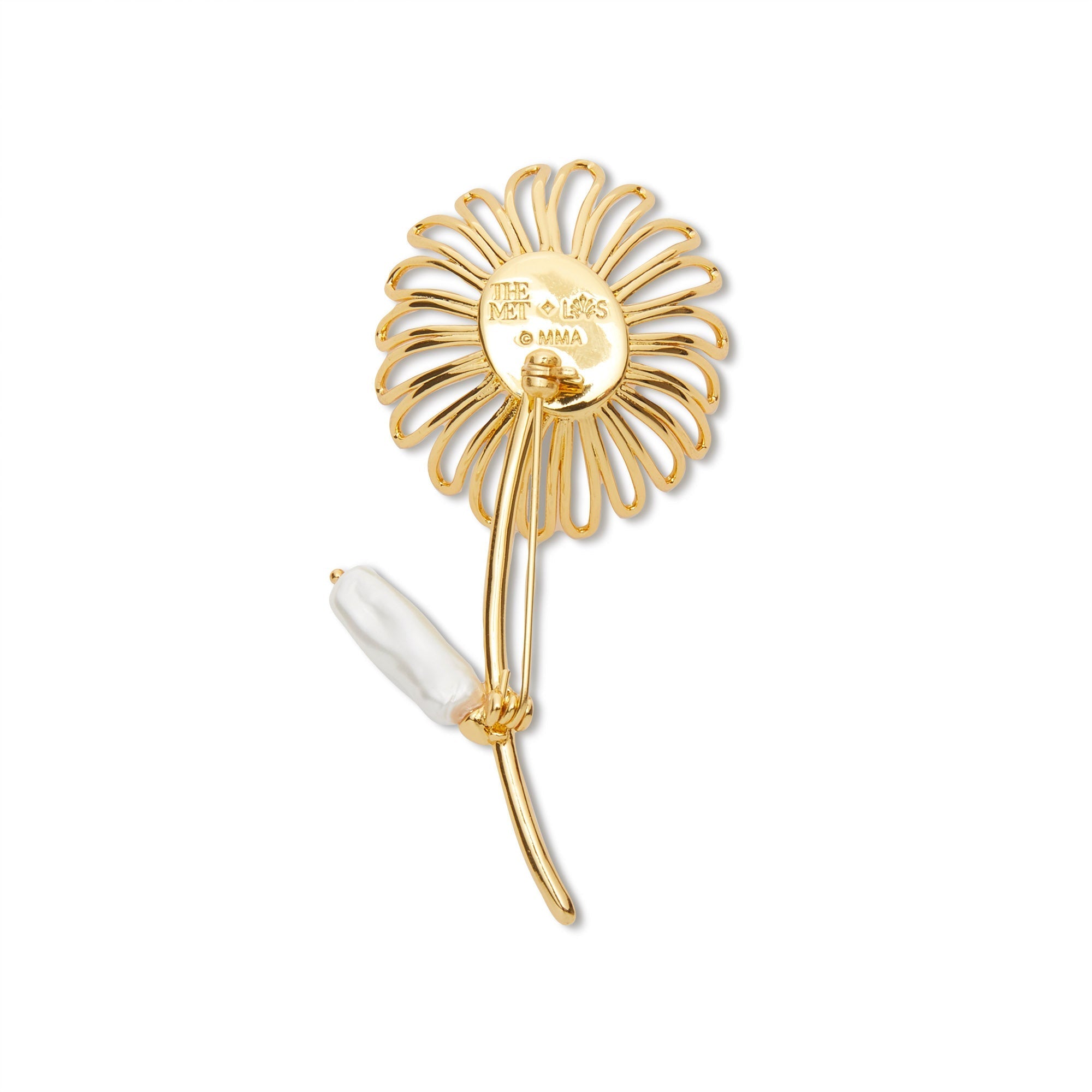 GOLD THE MET X LELE RENOIR DAISY BROOCH - Lele Sadoughi