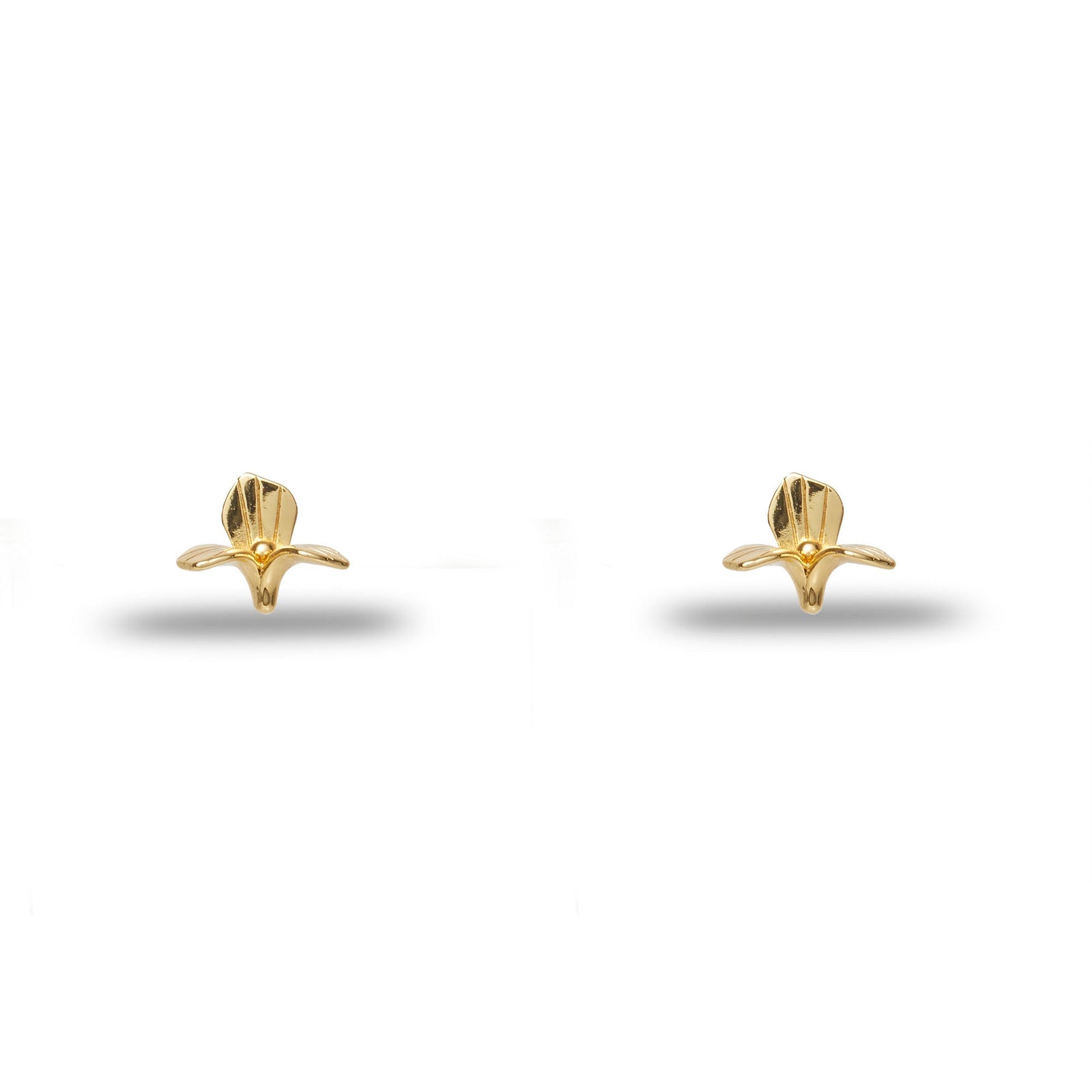 Lele Sadoughi EARRINGS GOLD TRILLIUM STUD EARRINGS