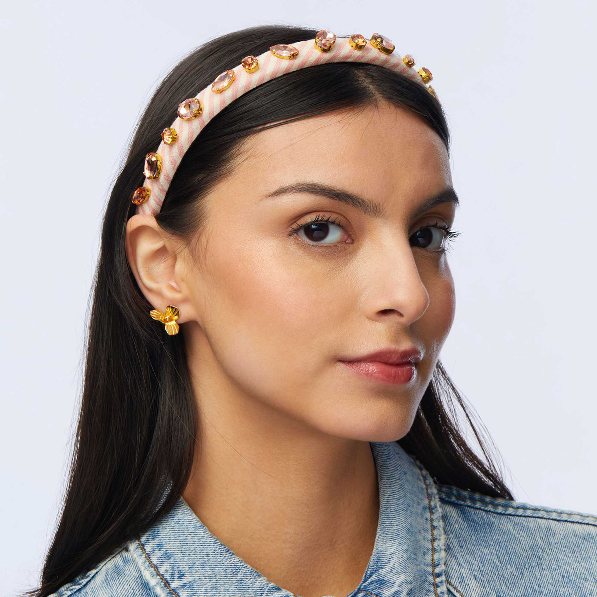 Lele Sadoughi EARRINGS GOLD TRILLIUM STUD EARRINGS