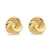 Lele Sadoughi EARRINGS GOLD TWISTED BUTTON CLIP ON EARRINGS