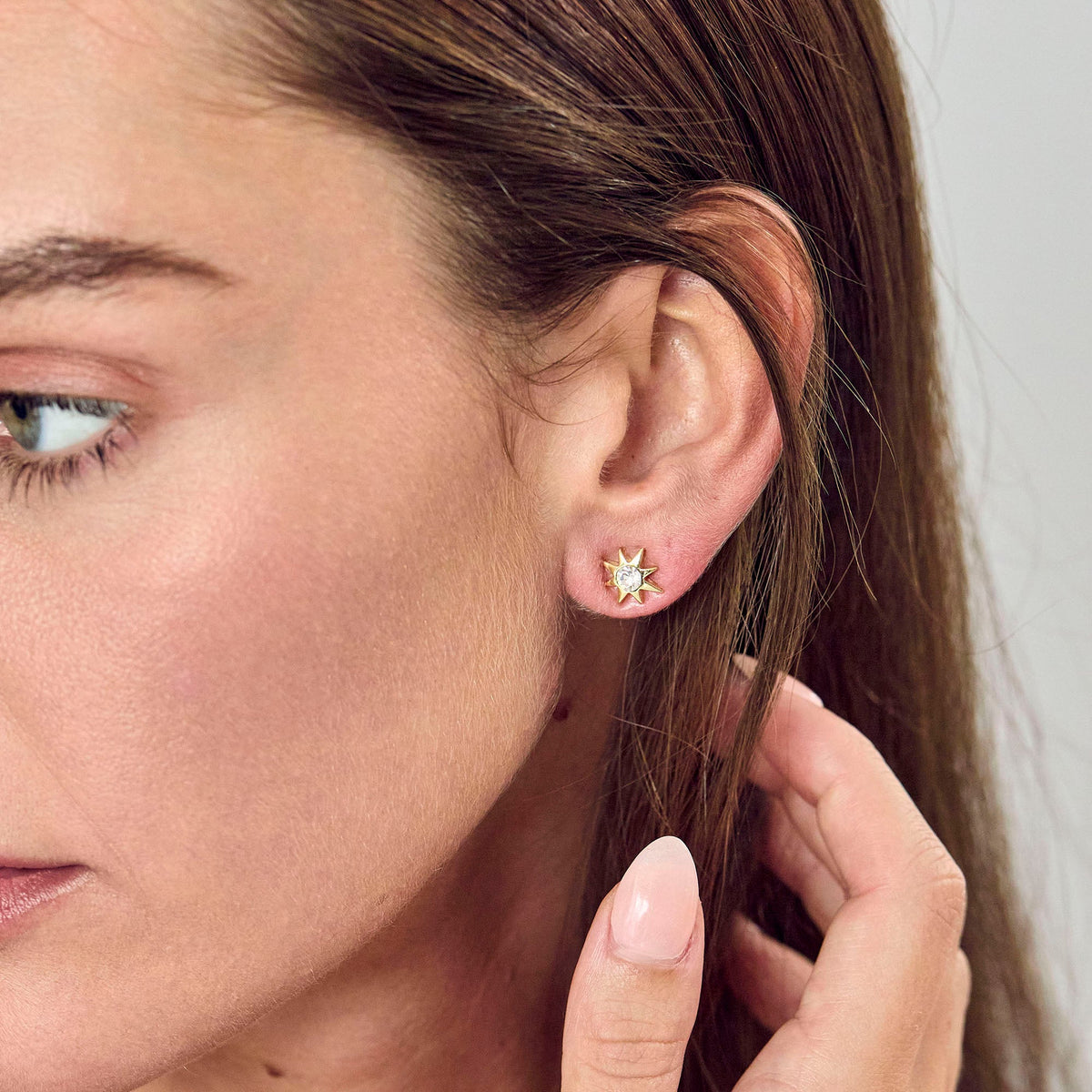 Lele Sadoughi EARRINGS GOLD ZODIAC STAR STUD EARRINGS