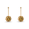 Lele Sadoughi EARRINGS GOLDEN TURQUOISE PLUMERIA DROP EARRINGS
