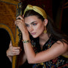 Lele Sadoughi EARRINGS GOLDEN TURQUOISE PLUMERIA DROP EARRINGS