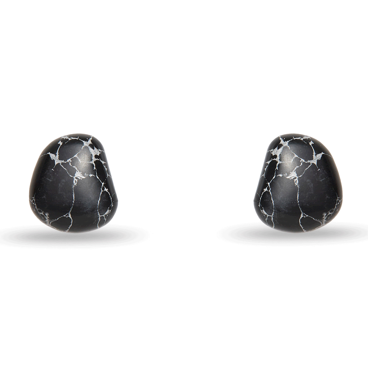 Lele Sadoughi EARRINGS JET COLLECTOR BAROQUE STUD EARRINGS
