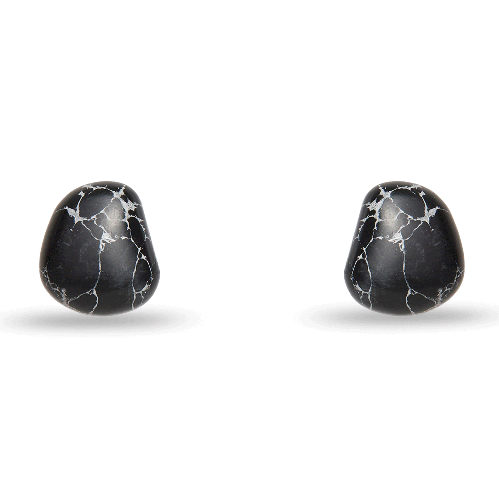 Lele Sadoughi EARRINGS JET COLLECTOR BAROQUE STUD EARRINGS