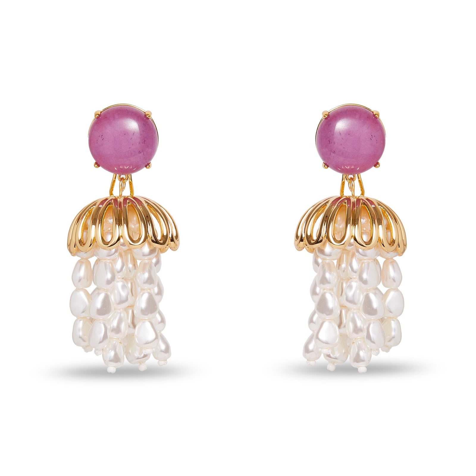 Lele Sadoughi EARRINGS LAVENDER SKY PARAPLUIE STRUNG CHANDELIER EARRINGS