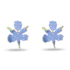 Lele Sadoughi EARRINGS LAVENDER SPARKLE SMALL PAPER LILY EARRINGS