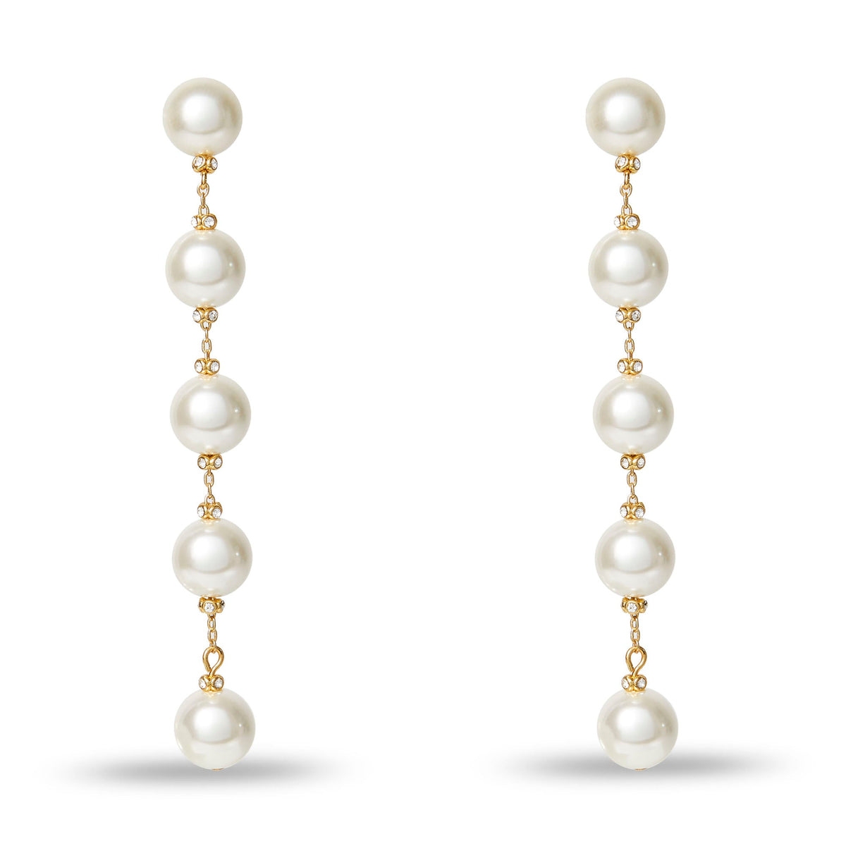 LELE SADOUGHI EARRINGS LELE SADOUGHI X MARILYN MONROE STARLET PEARL LINEAR EARRINGS