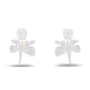 Lele Sadoughi EARRINGS MOTHER OF PEARL SPARKLE SMALL PAPER LILY EARRINGS