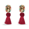 Lele Sadoughi EARRINGS MULTI GEM CALYPSO HARLEQUIN TASSEL EARRING