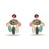 Lele Sadoughi EARRINGS MULTI GEM CALYPSO STONE CHANDELIER EARRING