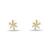 Lele Sadoughi EARRINGS NATURAL RAFFIA WATER LILY STUD EARRINGS