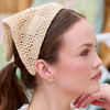 Lele Sadoughi EARRINGS NATURAL RAFFIA WATER LILY STUD EARRINGS