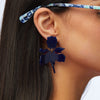 Lele Sadoughi EARRINGS ONE SIZE COBALT SMALL PAPER LILY EARRINGS