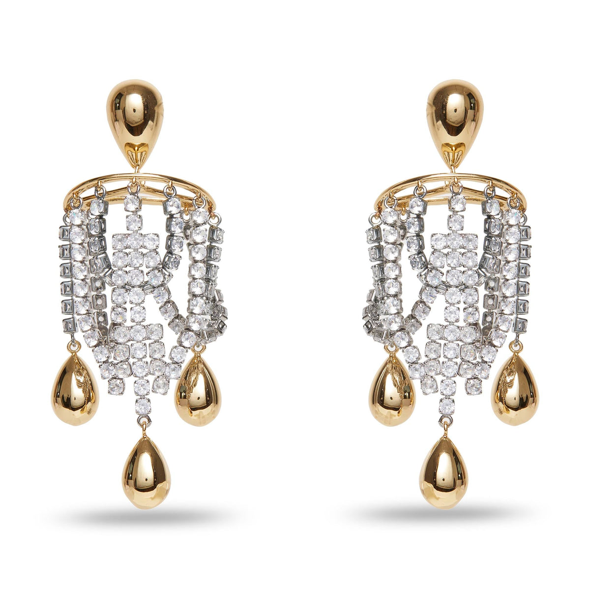 Lele Sadoughi EARRINGS ONE SIZE CRYSTAL OPULENT CHANDELIER EARRINGS